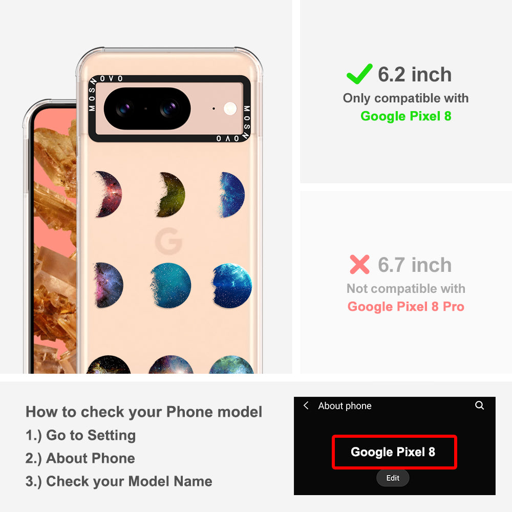 Moon Phase Phone Case - Google Pixel 8 Case
