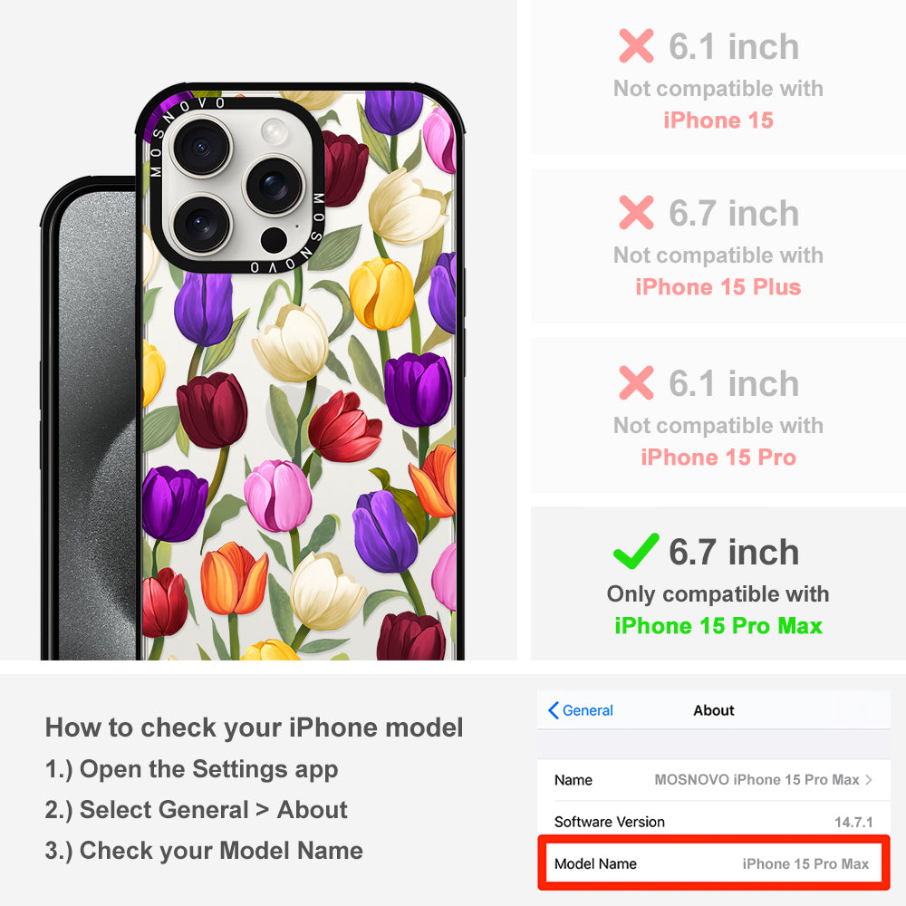 Tulip Phone Case - iPhone 15 Pro Max Case - MOSNOVO