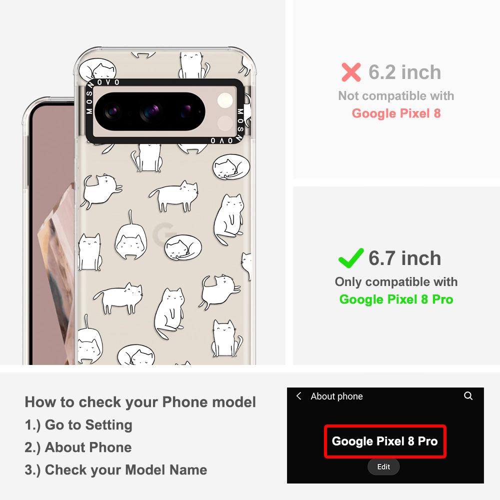 Cute Cats Phone Case - Google Pixel 8 Pro Case - MOSNOVO