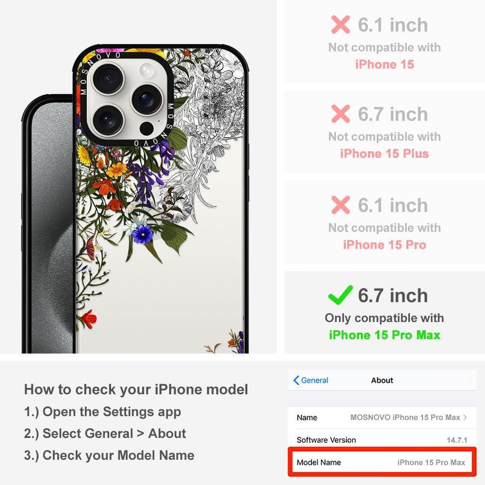 Beautiful Bloom Phone Case - iPhone 15 Pro Max Case - MOSNOVO
