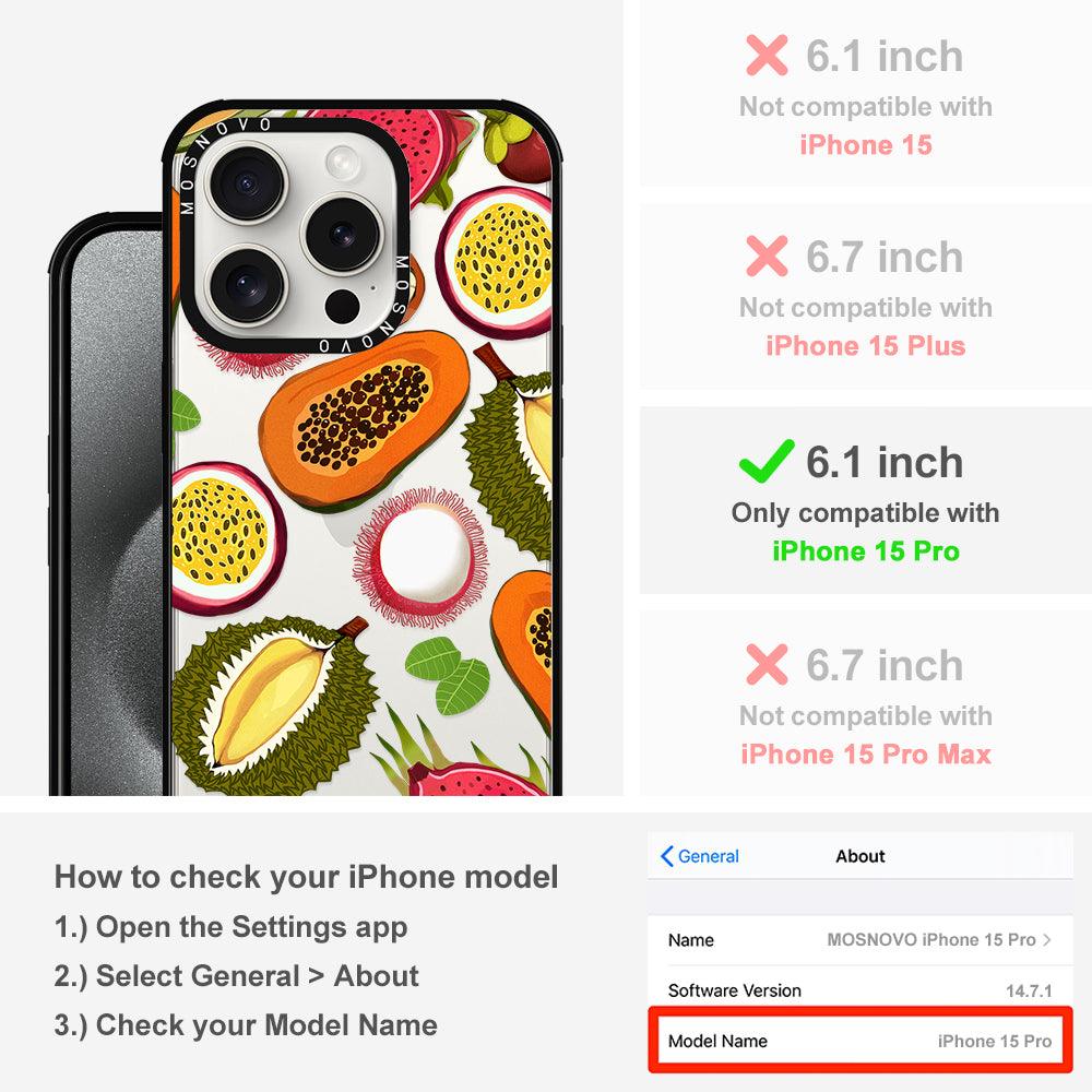 Tropical Fruit Phone Case - iPhone 15 Pro Case - MOSNOVO