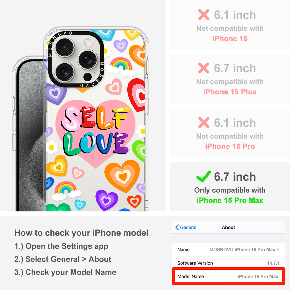 Self Love Phone Case - iPhone 15 Pro Max Case - MOSNOVO