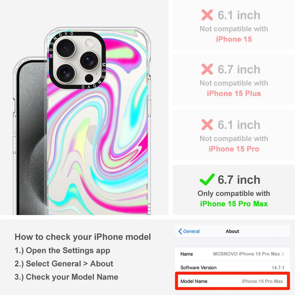 Psychedelic Swirls Phone Case - iPhone 15 Pro Max Case - MOSNOVO