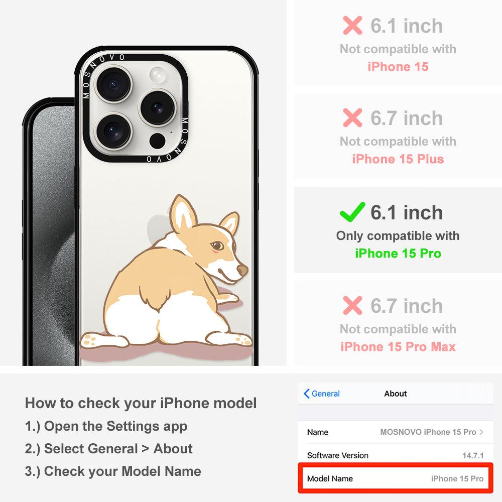 Corgi Dog Phone Case - iPhone 15 Pro Case - MOSNOVO