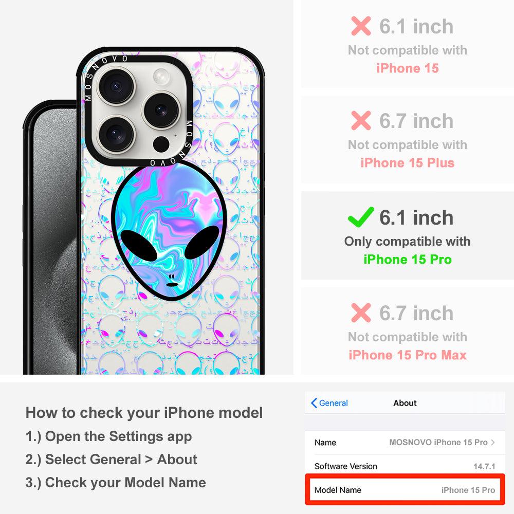 Space Alien Phone Case - iPhone 15 Pro Case - MOSNOVO