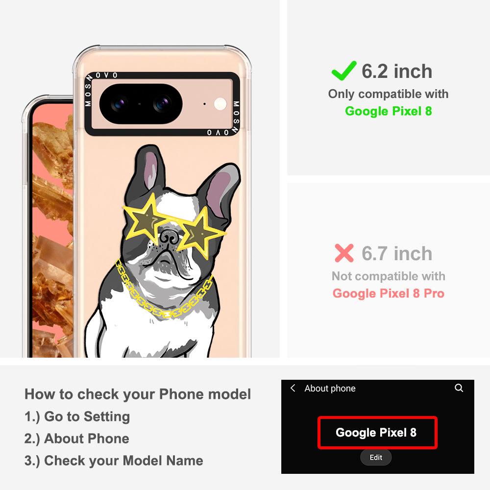 Cool French Bulldog Phone Case - Google Pixel 8 Case - MOSNOVO