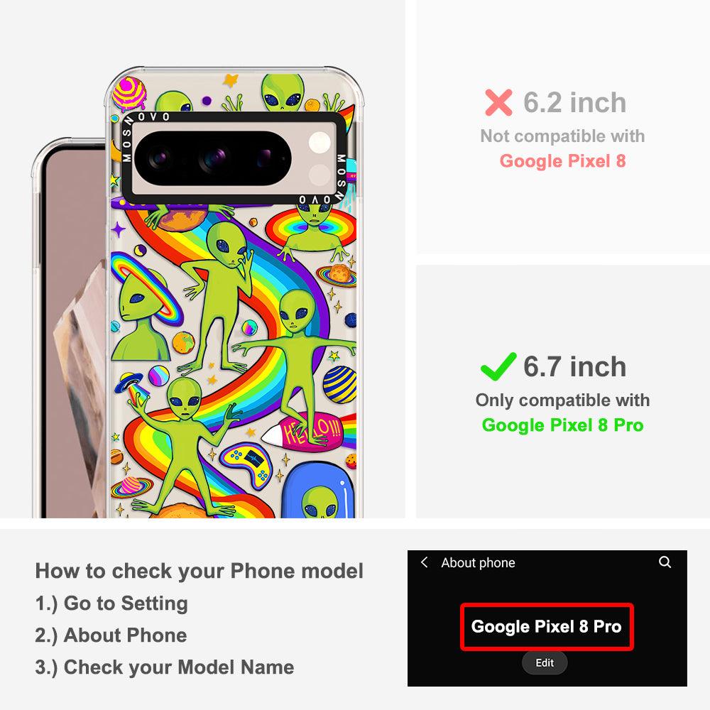 Funny Alien Phone Case - Google Pixel 8 Pro Case - MOSNOVO