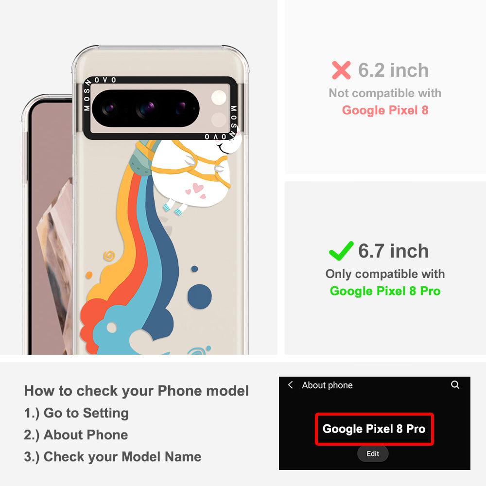 Rainbow Unicorn Phone Case - Google Pixel 8 Pro Case