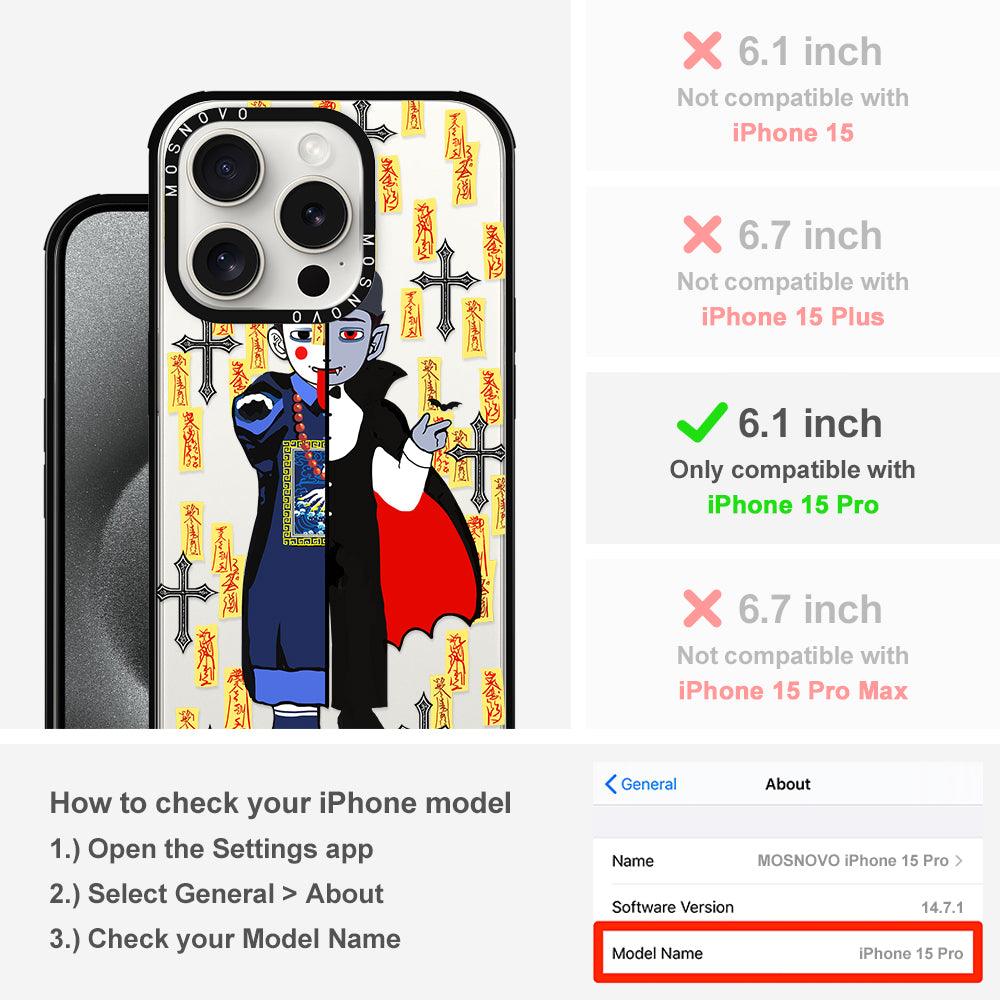 Vampire Vs Jiangshi Phone Case - iPhone 15 Pro Case - MOSNOVO