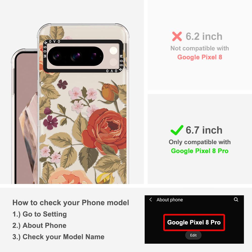 Vintage Roses Phone Case - Google Pixel 8 Pro Case - MOSNOVO