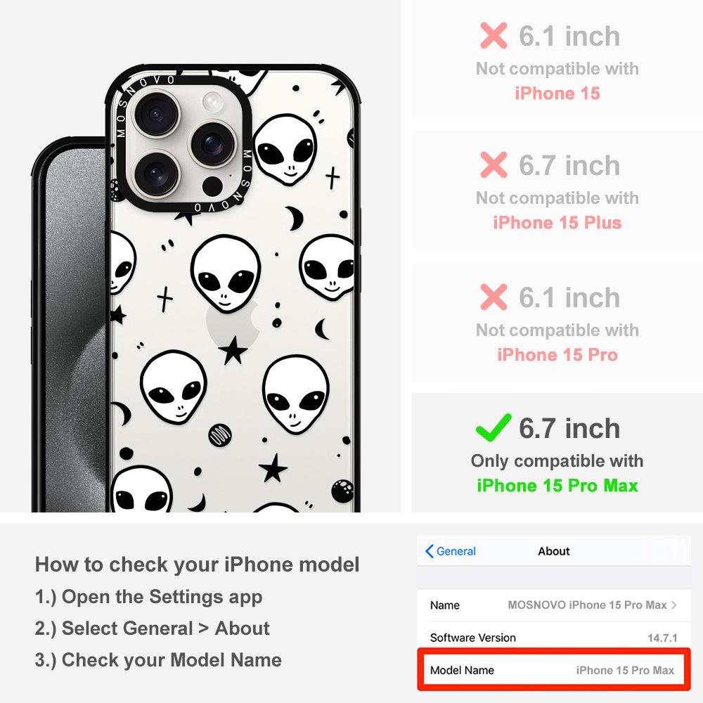 Cute Alien Phone Case - iPhone 15 Pro Max Case - MOSNOVO