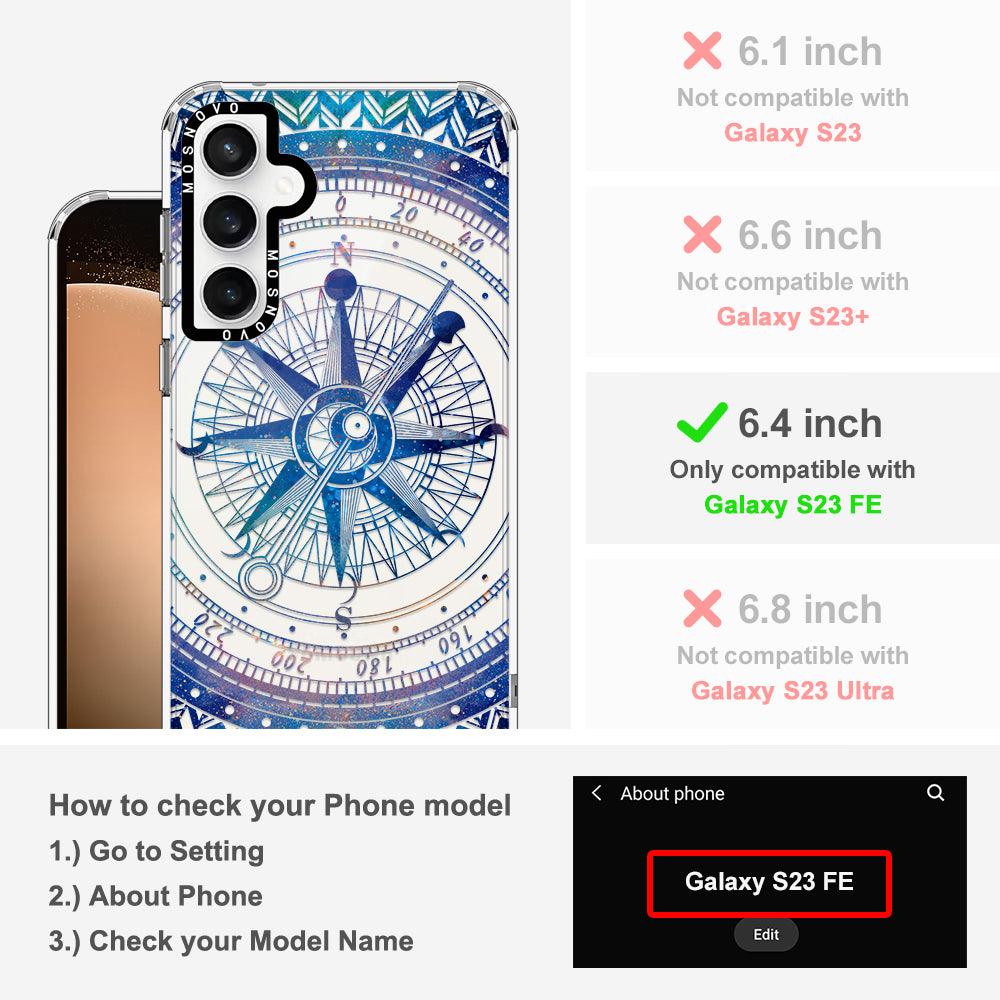 Galaxy Compass Phone Case - Samsung Galaxy S23 FE Case