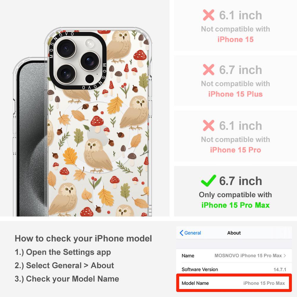 Autumn Owl Phone Case - iPhone 15 Pro Max Case - MOSNOVO