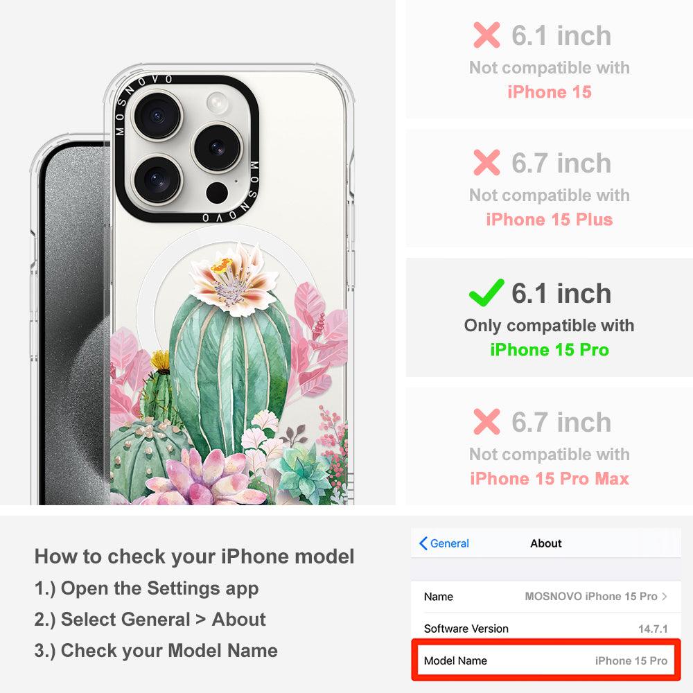Cactaceae Phone Case - iPhone 15 Pro Case - MOSNOVO