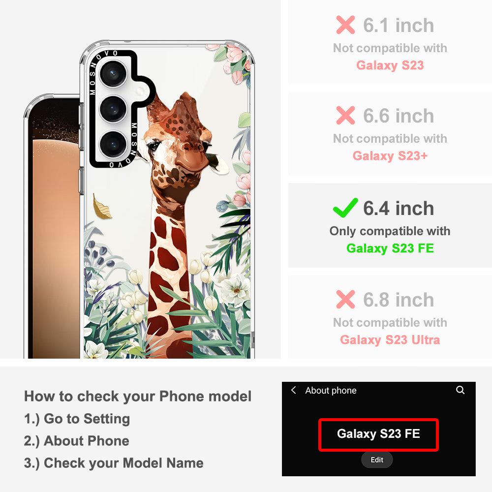 Giraffe Garden Phone Case - Samsung Galaxy S23 FE Case