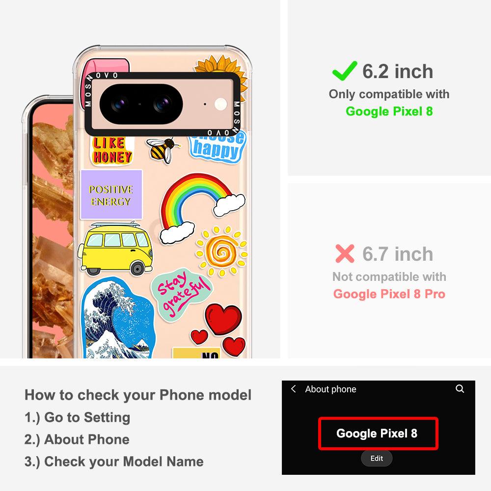 Happy Vibes Phone Case - Google Pixel 8 Case - MOSNOVO