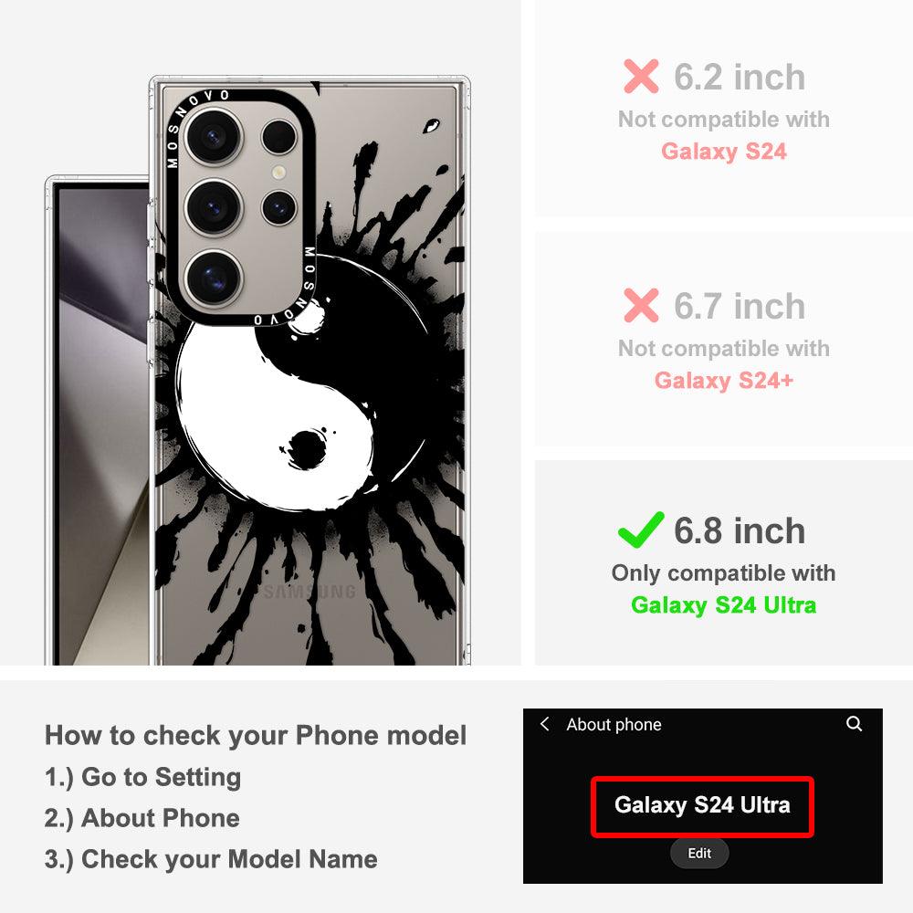 Ying Yang Phone Case - Samsung Galaxy S24 Ultra Case - MOSNOVO