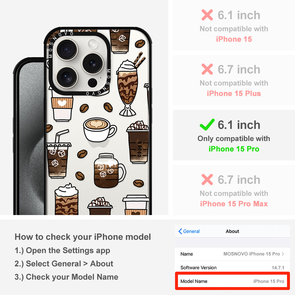 Coffee Phone Case - iPhone 15 Pro Case - MOSNOVO