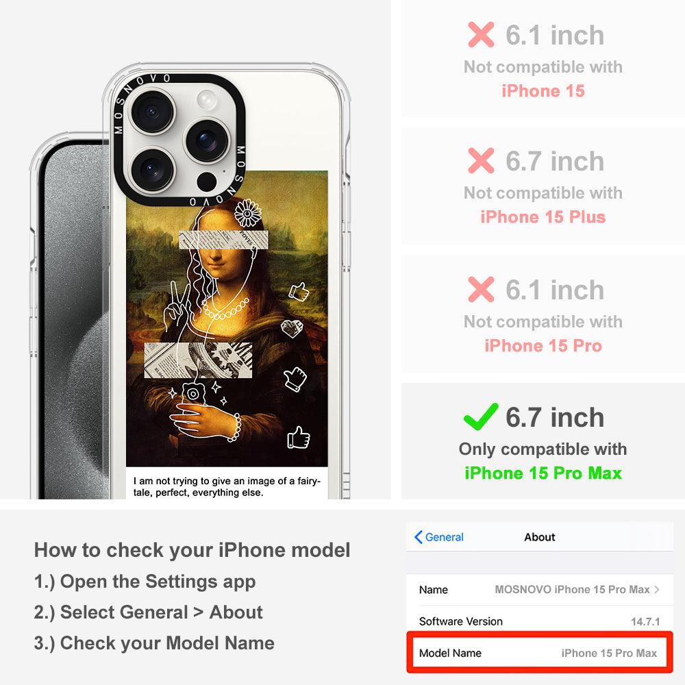 Selfie Artwork Phone Case - iPhone 15 Pro Max Case - MOSNOVO