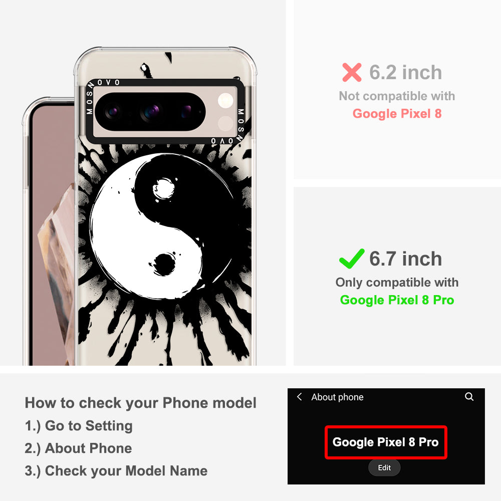 Ying Yang Phone Case - Google Pixel 8 Pro Case - MOSNOVO