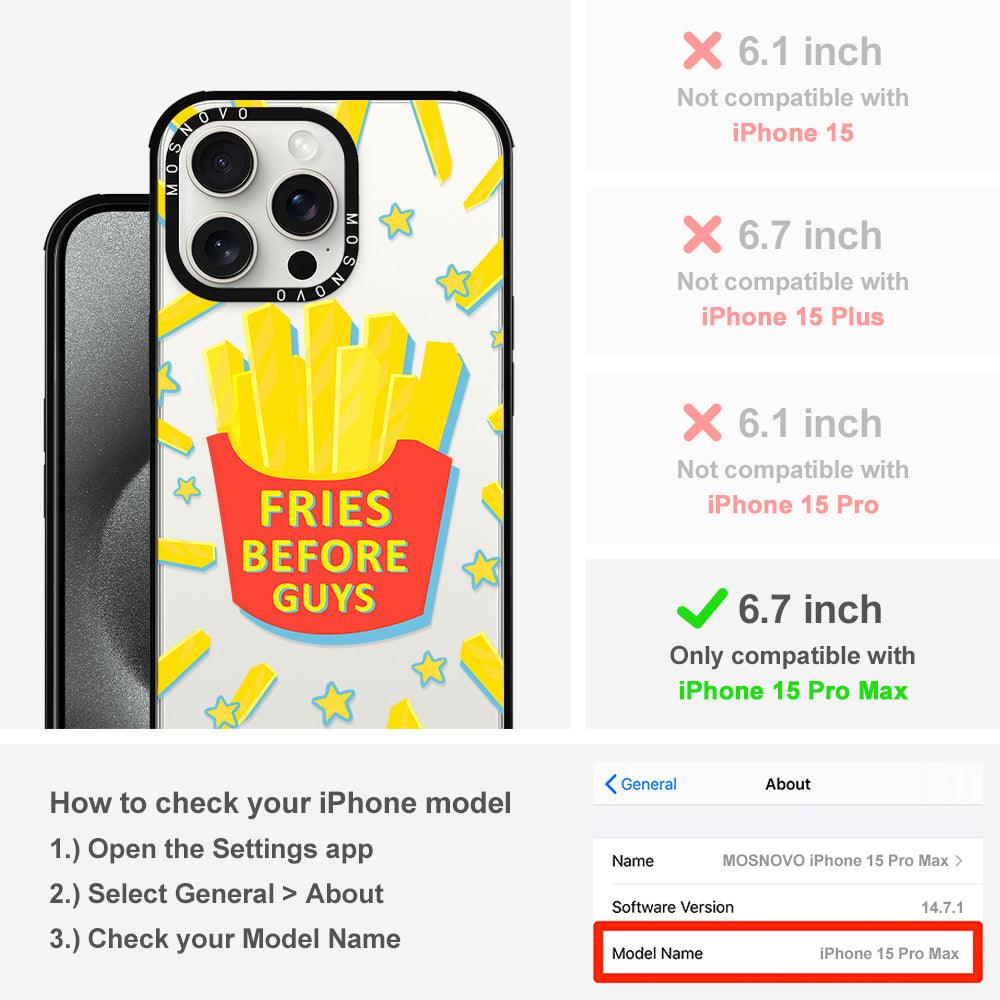 Fries Before Guys Phone Case - iPhone 15 Pro Max Case - MOSNOVO