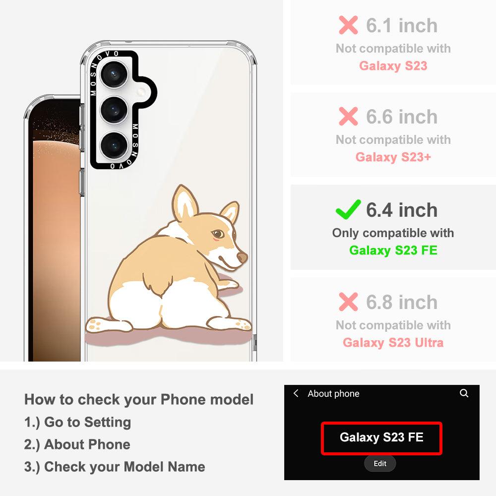 Corgi Butt Phone Case - Samsung Galaxy S23 FE Case