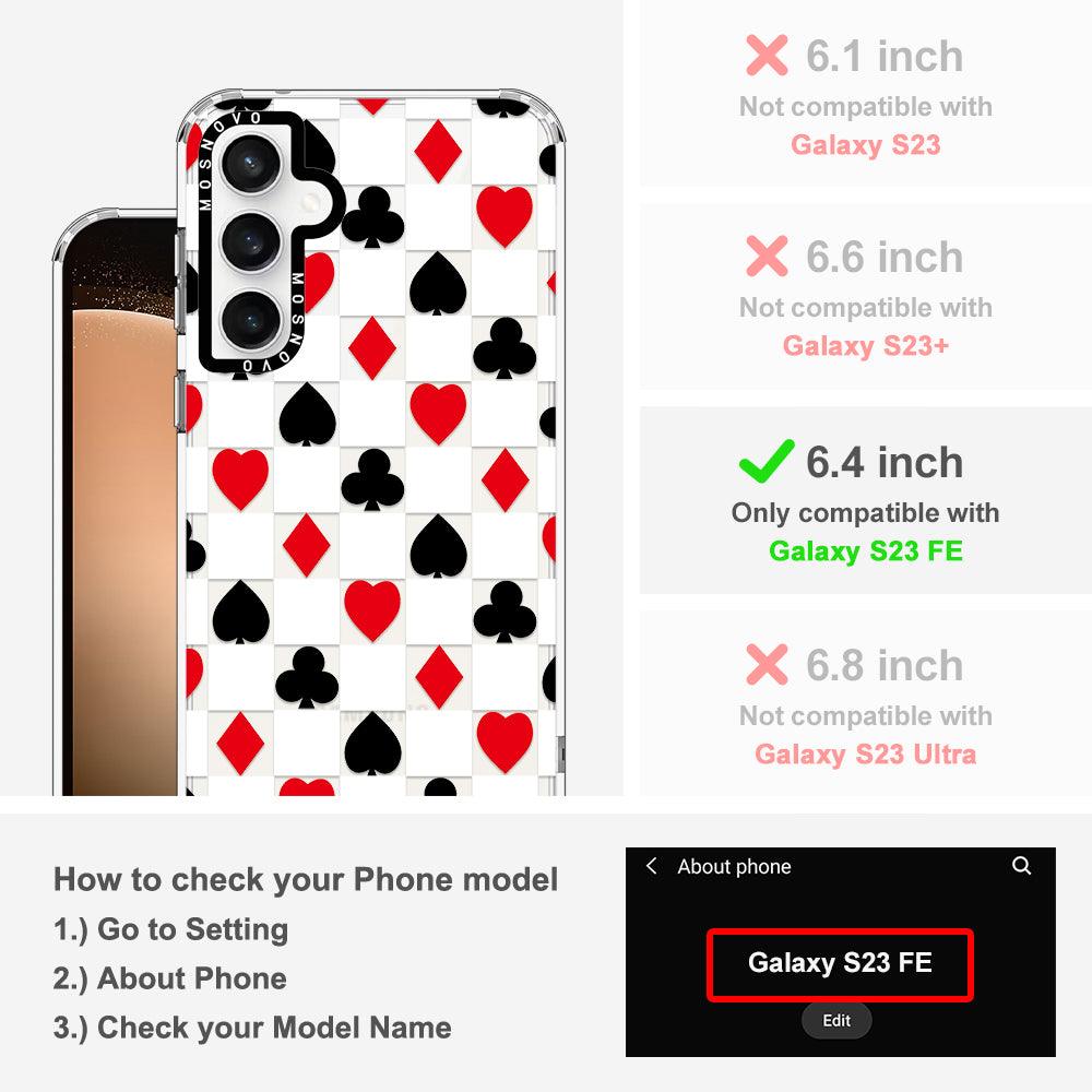 Checker Poker Phone Case - Samsung Galaxy S23 FE Case