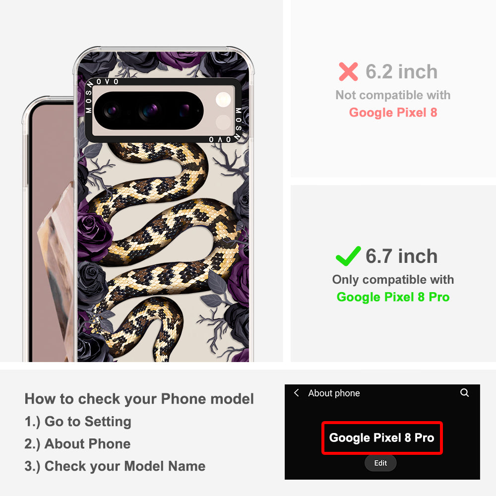 Secret Snake Garden Phone Case - Google Pixel 8 Pro Case - MOSNOVO