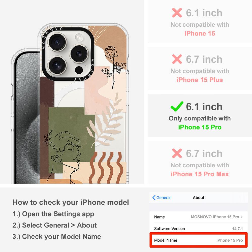Modern Art Phone Case - iPhone 15 Pro Case - MOSNOVO