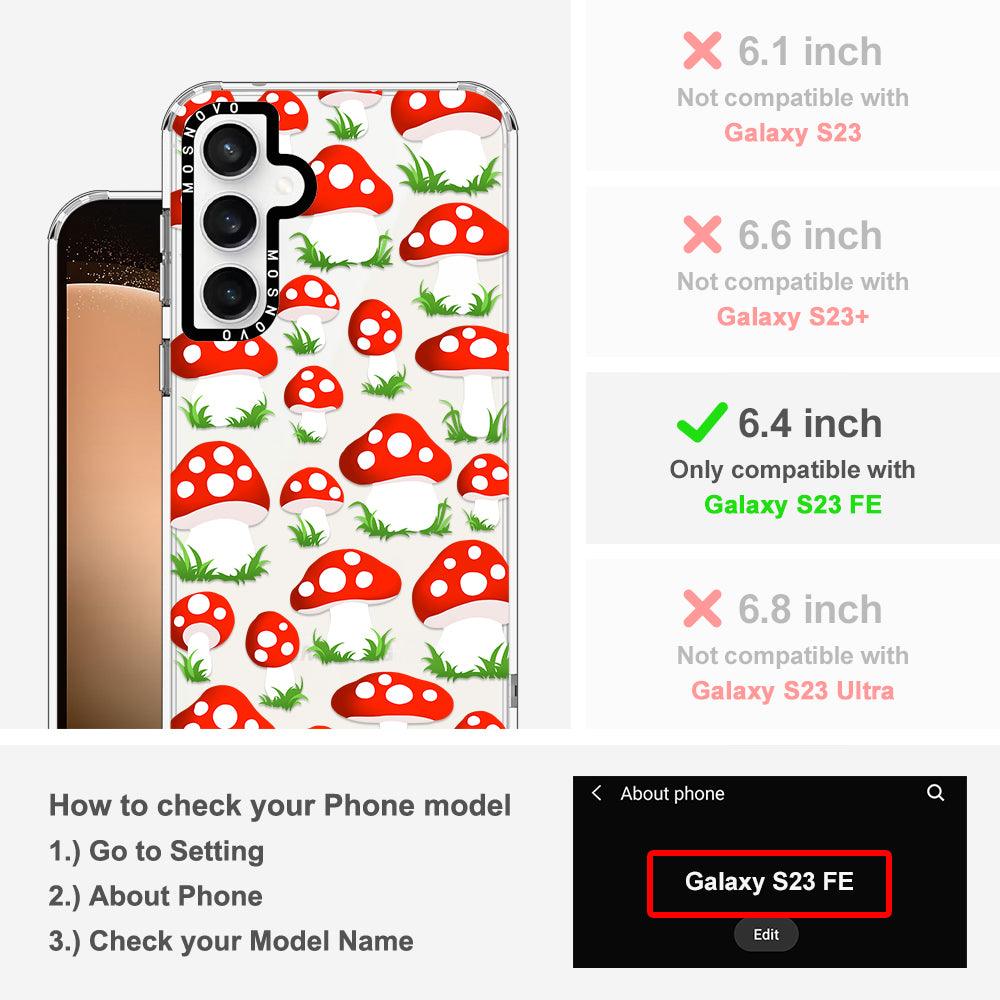 Cute Mushroom Phone Case - Samsung Galaxy S23 FE Case