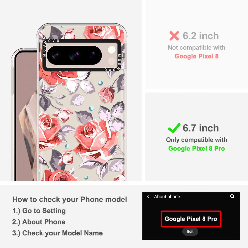 Retro Floral Phone Case - Google Pixel 8 Pro Case