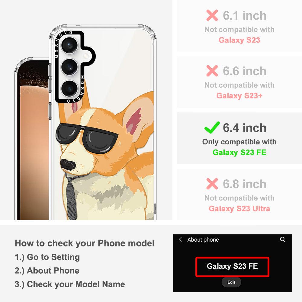 Fluffy Corgi Phone Case - Samsung Galaxy S23 FE Case