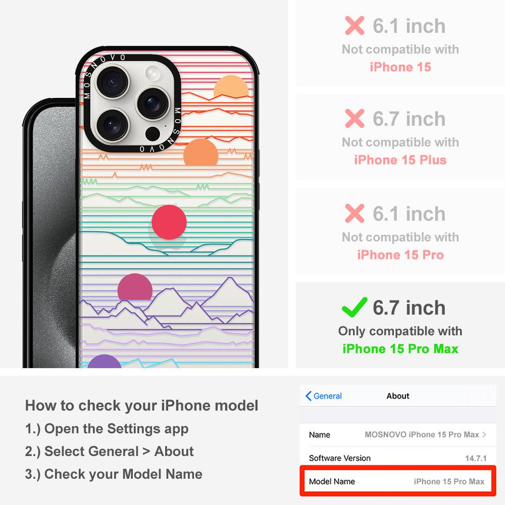 Sunset Phone Case - iPhone 15 Pro Max Case - MOSNOVO