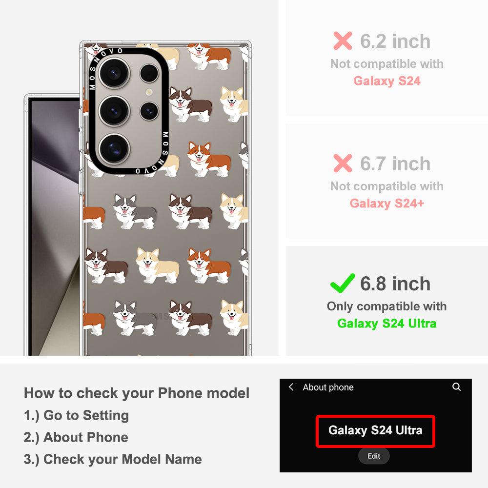 Adorable Corgi Phone Case - Samsung Galaxy S24 Ultra Case - MOSNOVO