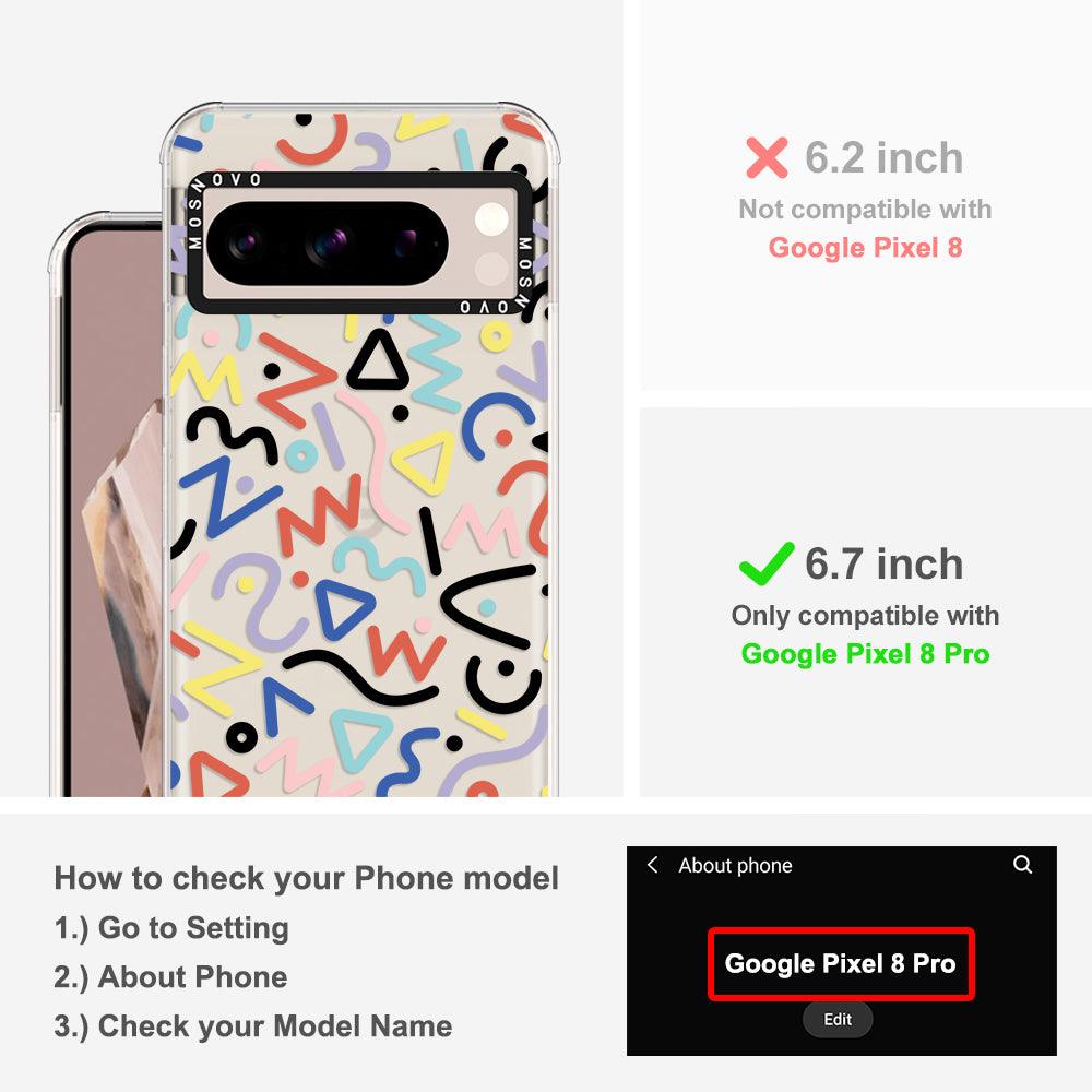 Doodle Art Phone Case - Google Pixel 8 Pro Case - MOSNOVO