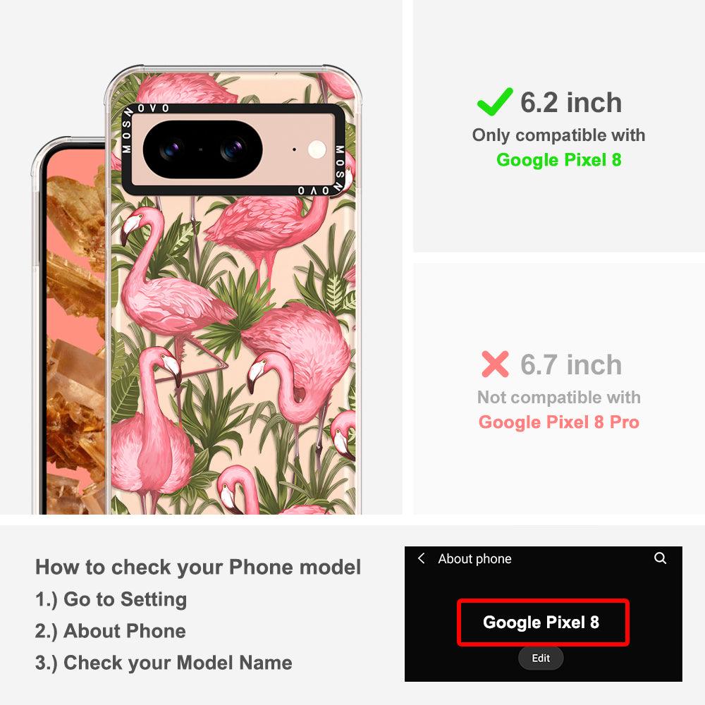 Jungle Flamingo Phone Case - Google Pixel 8 Case - MOSNOVO