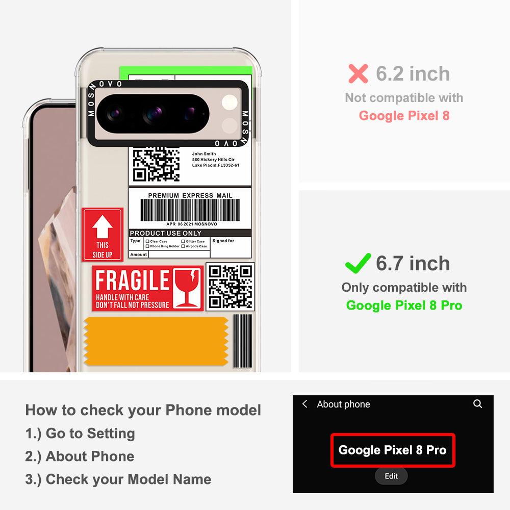 MOSNOVO LABEL Phone Case - Google Pixel 8 Pro Case - MOSNOVO