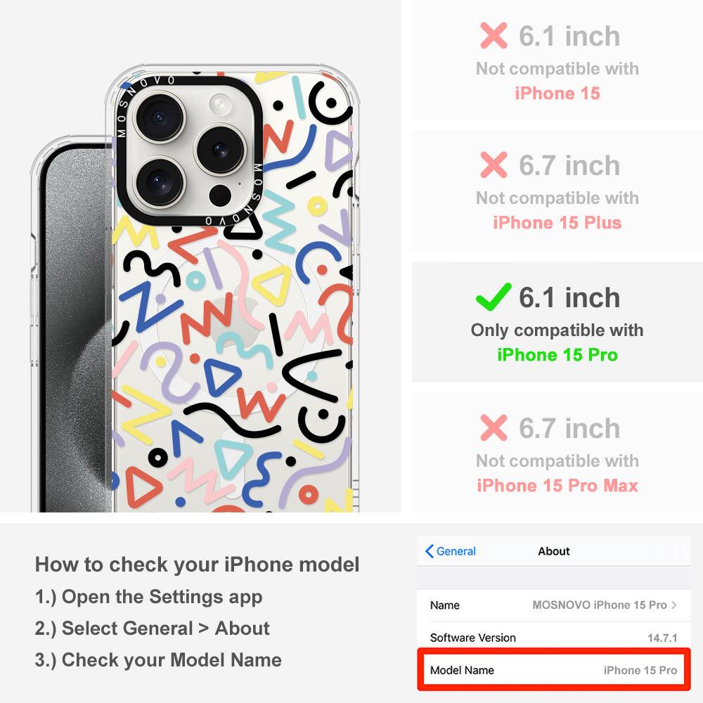 Doodle Art Phone Case - iPhone 15 Pro Case - MOSNOVO