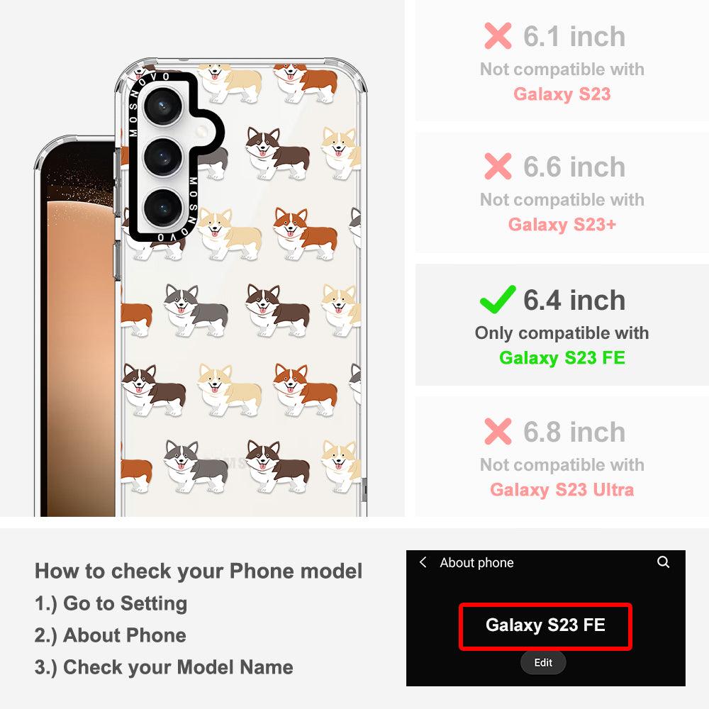 Adorable Corgi Phone Case - Samsung Galaxy S23 FE Case