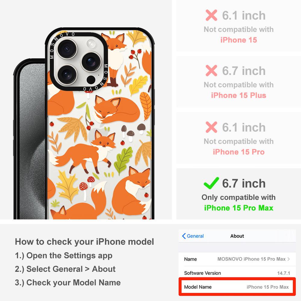 Autumn Fox Phone Case - iPhone 15 Pro Max Case - MOSNOVO