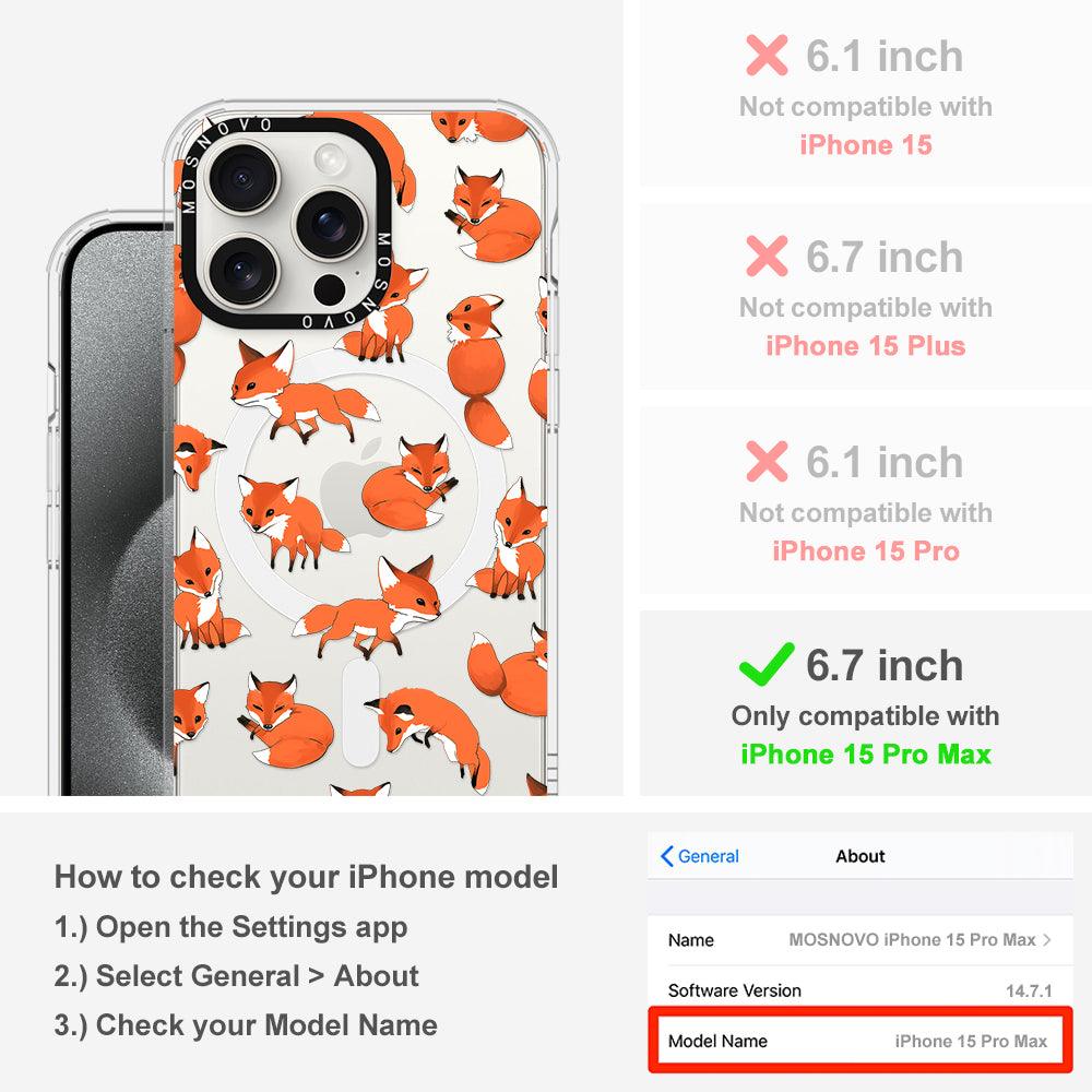 Fox Phone Case - iPhone 15 Pro Max Case - MOSNOVO