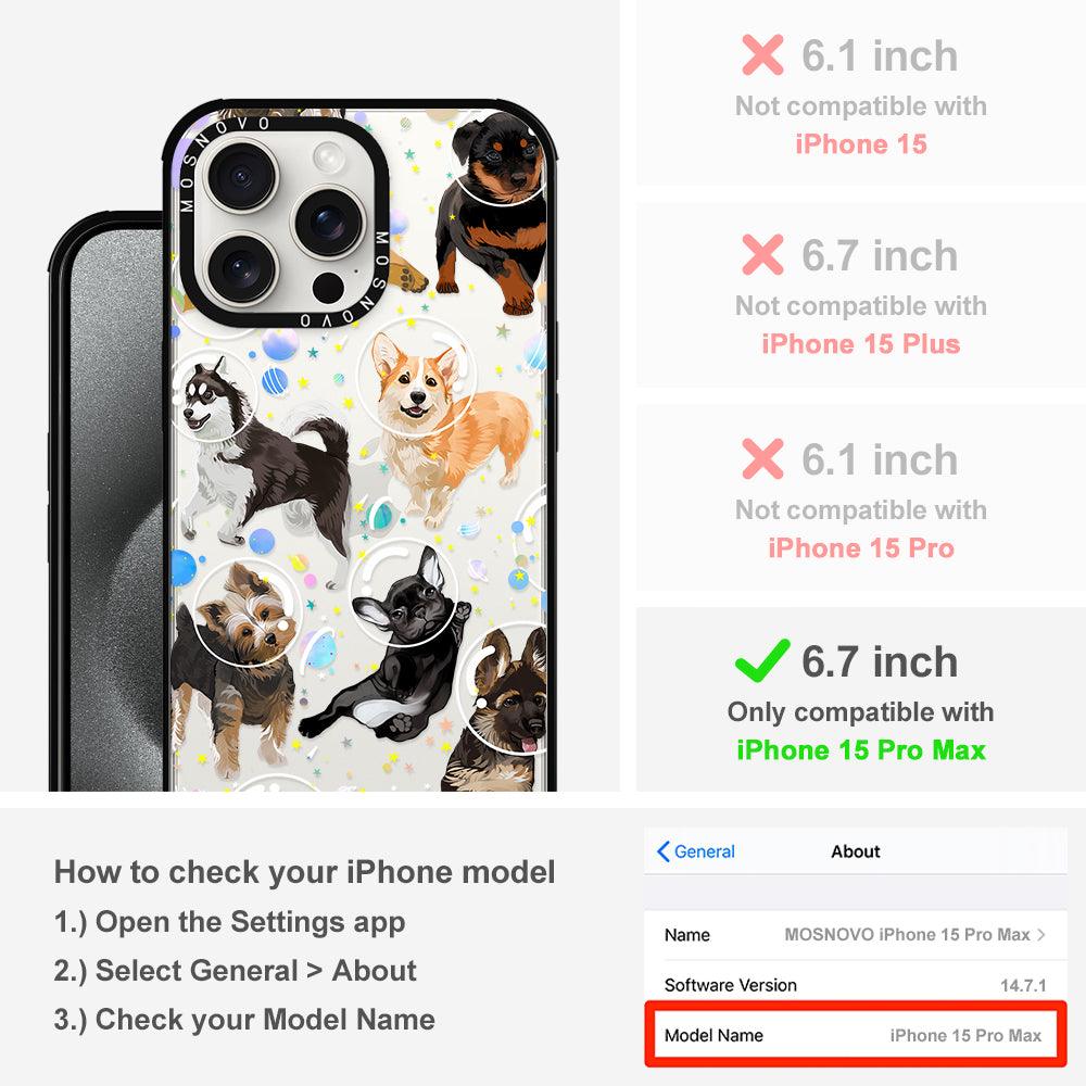 Space Dog Phone Case - iPhone 15 Pro Max Case - MOSNOVO