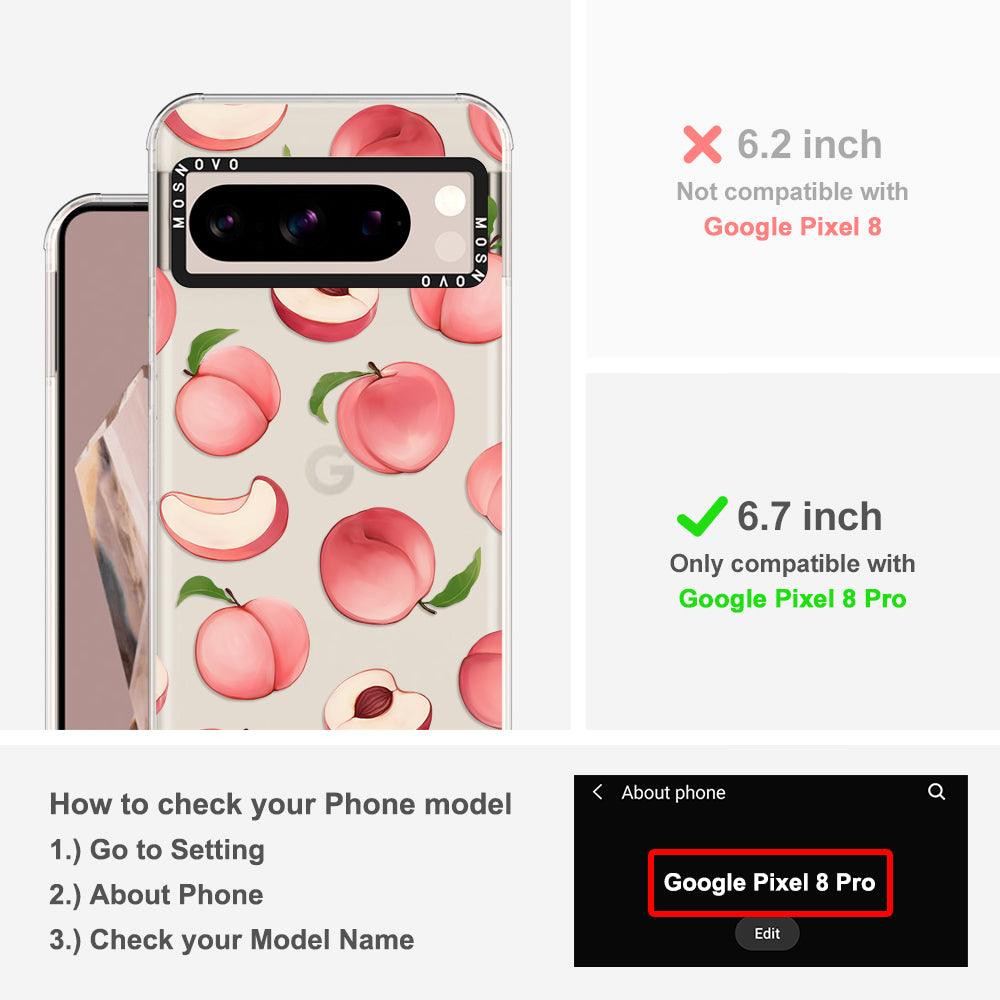 Cute Peach Phone Case - Google Pixel 8 Pro Case - MOSNOVO