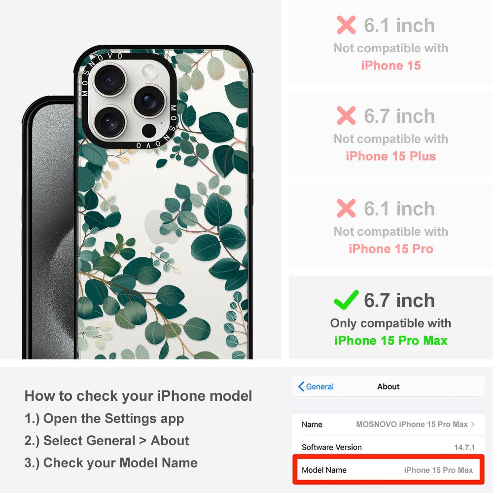 Eucalyptus Phone Case - iPhone 15 Pro Max Case - MOSNOVO