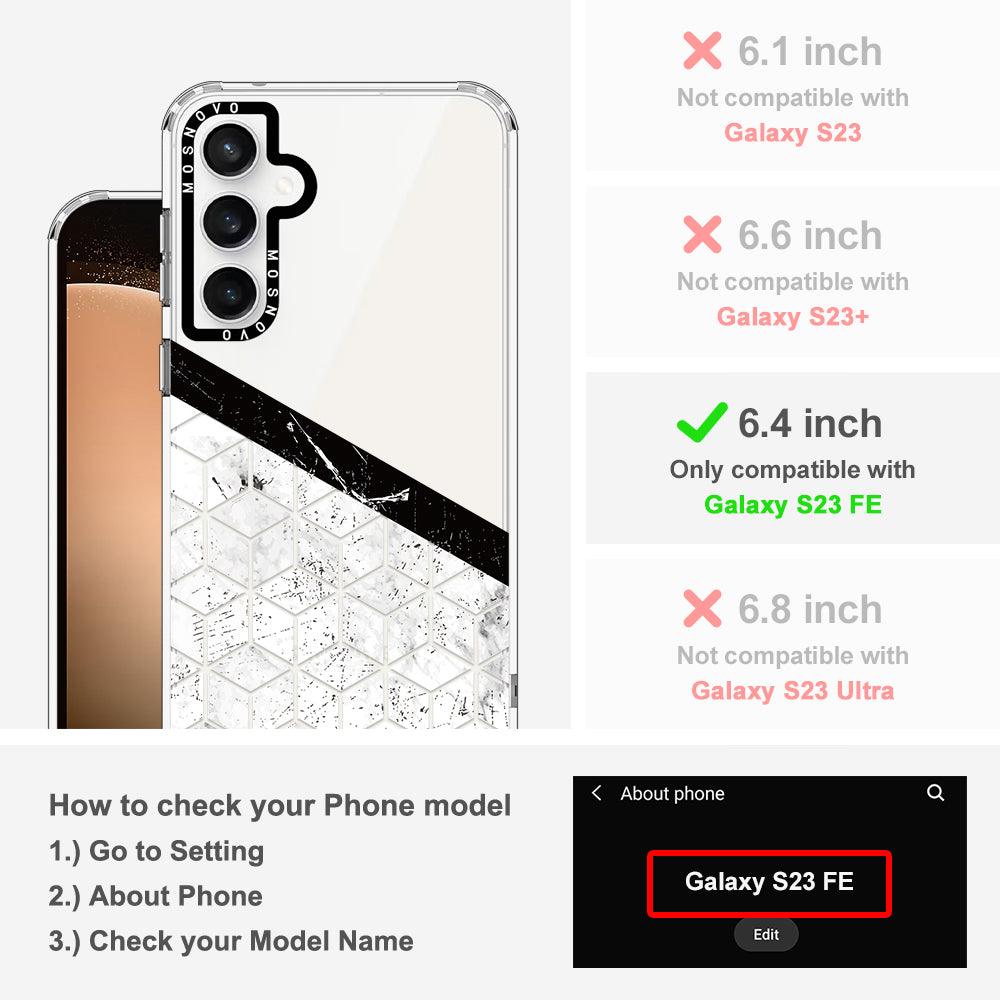 Marble Block Art Phone Case - Samsung Galaxy S23 FE Case