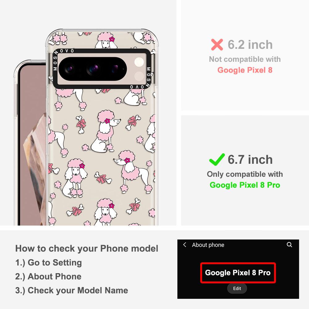 Cute Poodle Phone Case - Google Pixel 8 Pro Case - MOSNOVO