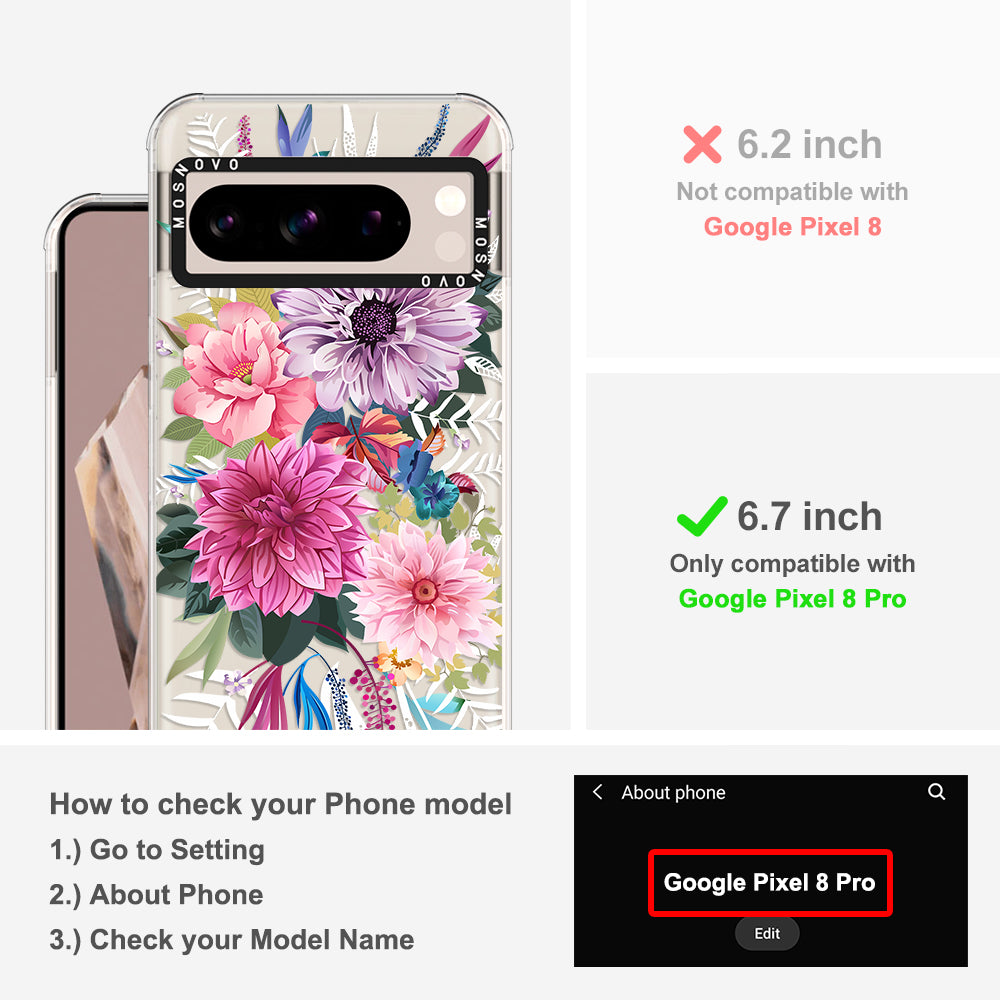 Dahlia Bloom Phone Case - Google Pixel 8 Pro Case