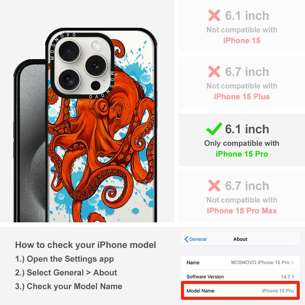 Octupus Phone Case - iPhone 15 Pro Case - MOSNOVO