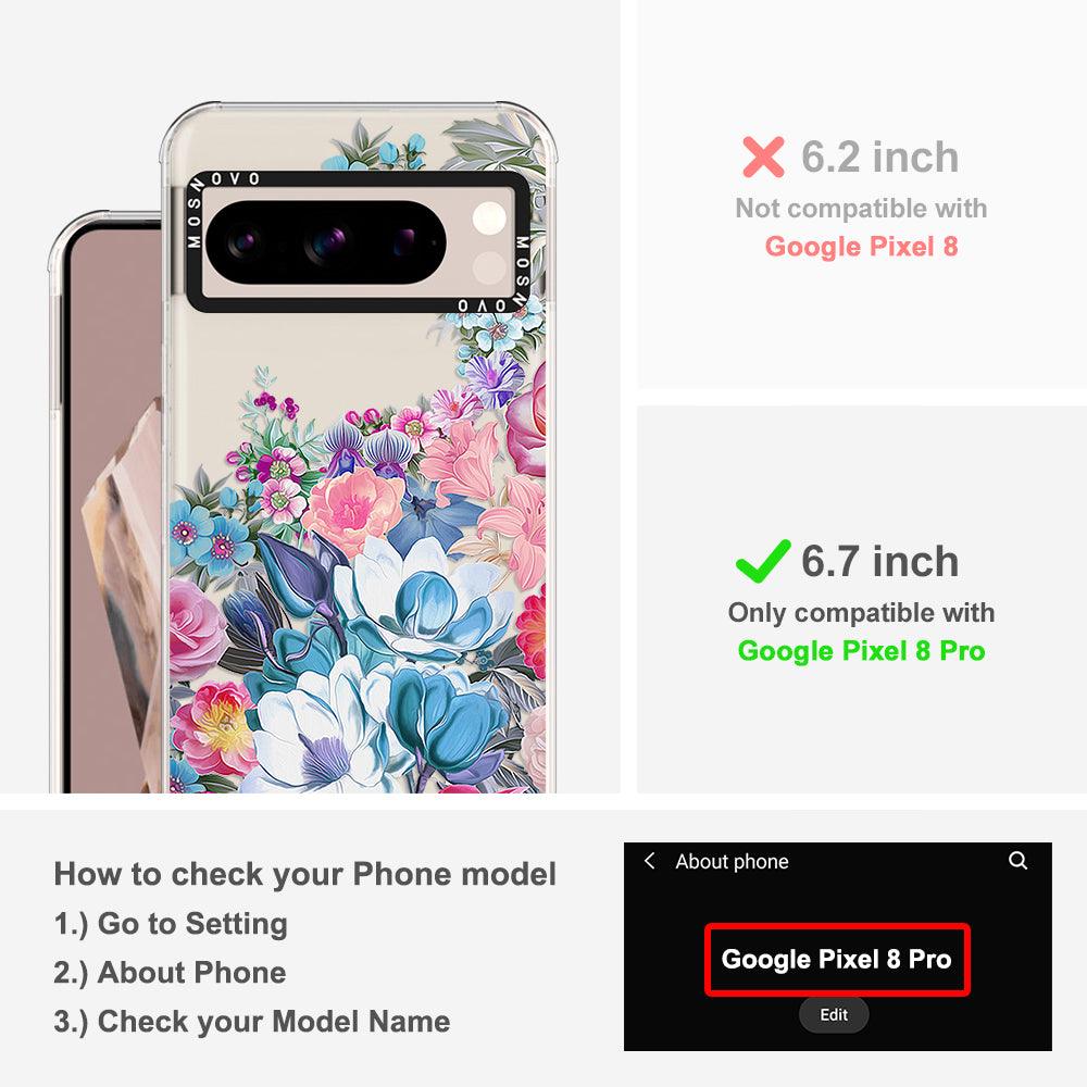 Magnolia Flower Phone Case - Google Pixel 8 Pro Case - MOSNOVO