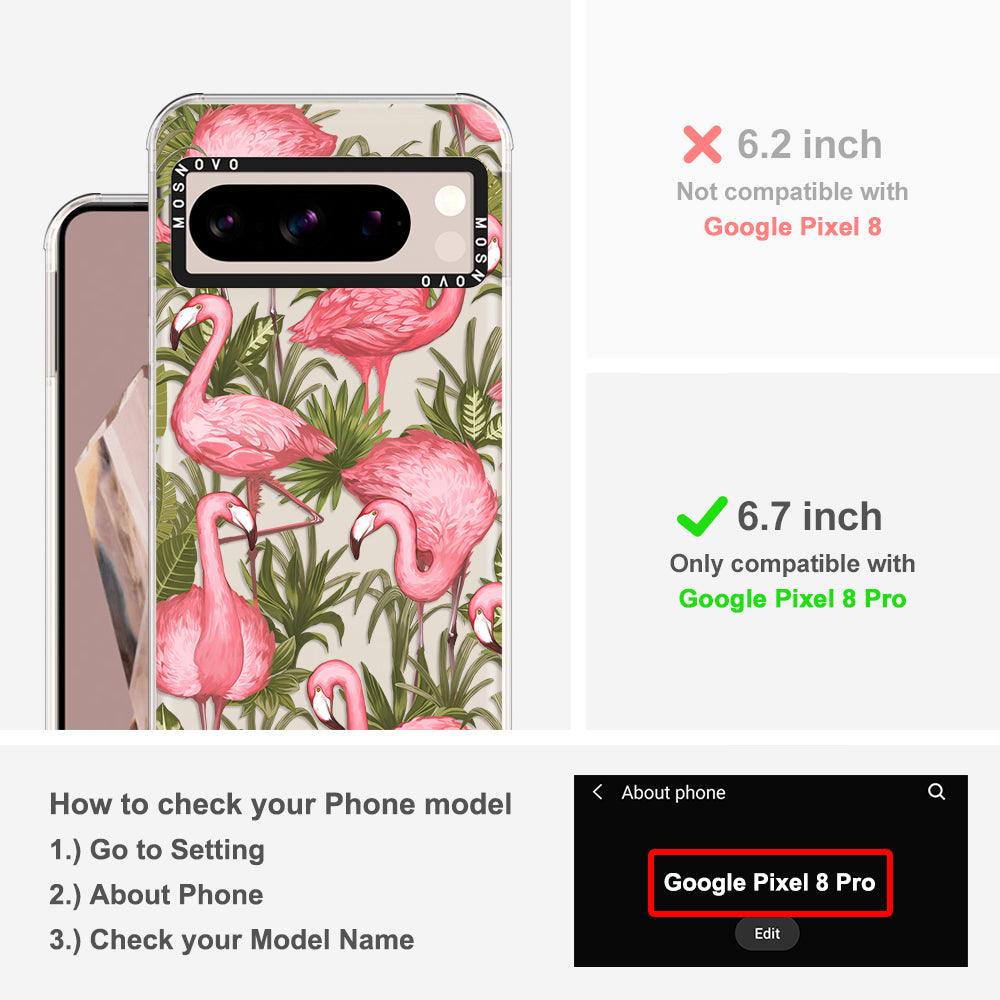 Jungle Flamingo Phone Case - Google Pixel 8 Pro Case - MOSNOVO